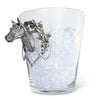 Horse Head Glass Ice Bucket