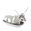 Pewter Longhorn Steer Butter Dish